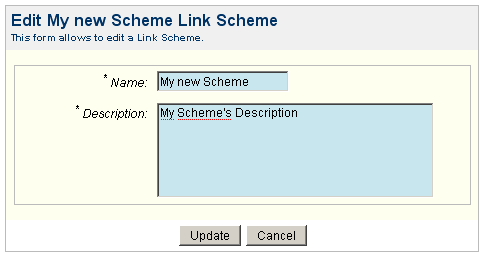 Edit Link Scheme
