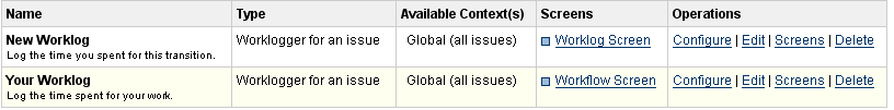 Manage.WorklogCFType
