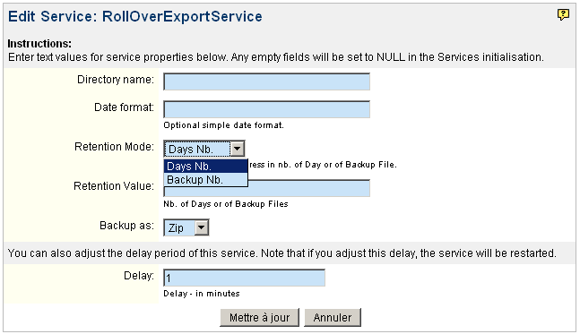 RollOverExportService