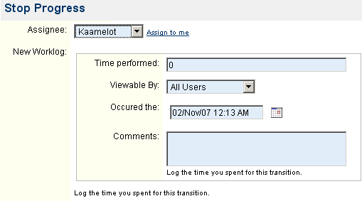 Use.WorklogCFType