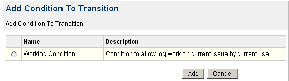 WorklogCondition