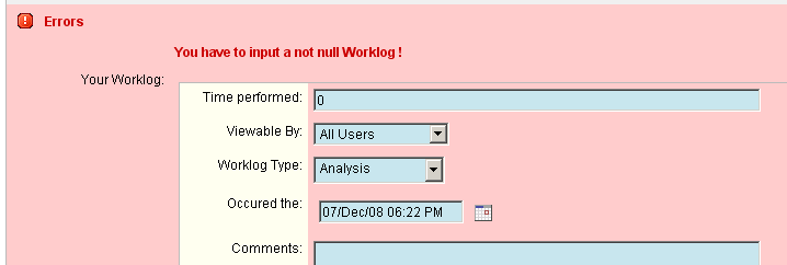 WorklogValidator