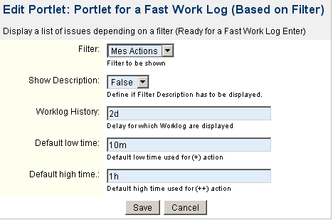 Fastworklog On Filter Parameters